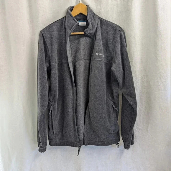 Columbia Sportswear Gray zip up fleece jacket, like new, women's size small O12 - Picture 5 of 11